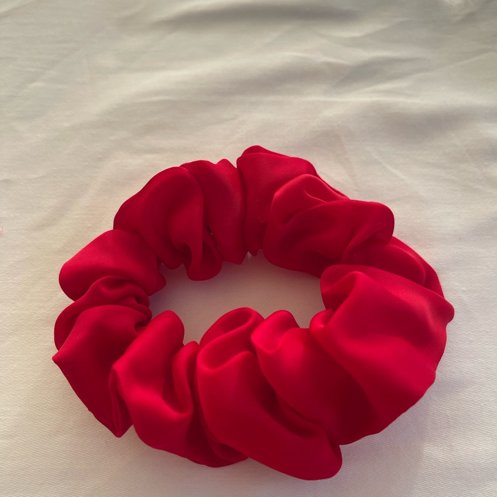 Elegant Red Scrunchie